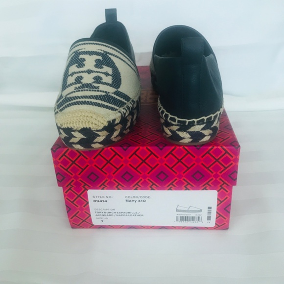 Tory Burch Espadrille Jacquard Slip-On Flat - Picture 3 of 4